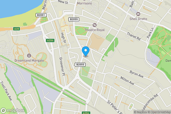 Map location for 3 Charlotte Square, Margate, Kent, CT9 1LR