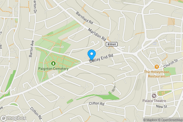 Map location for Colley End Road, PAIGNTON, Devon, TQ3 3QY