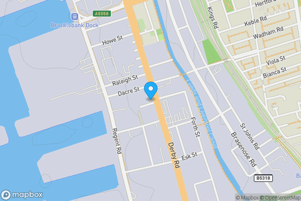 Map location for 143-145 Derby Road, Kirkdale, Liverpool, Merseyside, L20 8LP