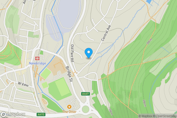 Map location for Pant Farm, Central Avenue, Newbridge, Newport, Gwent, NP11 5GB