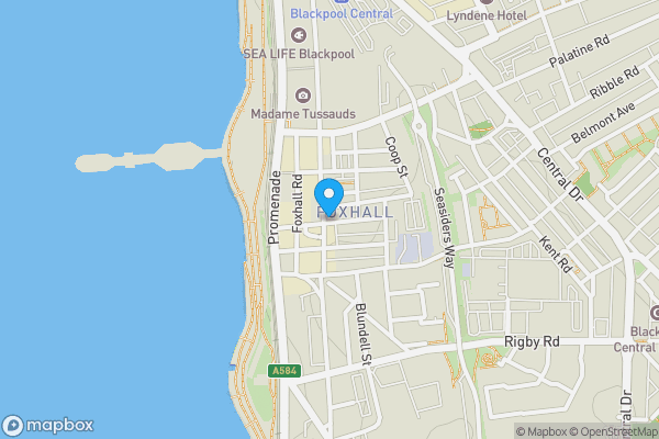 Map location for 20, 22 and 22a Dale St, Blackpool, Lancashire, FY1