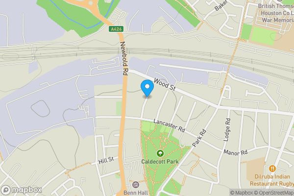 Map location for Poplar Grove, RUGBY, Warwickshire, CV21 2QR