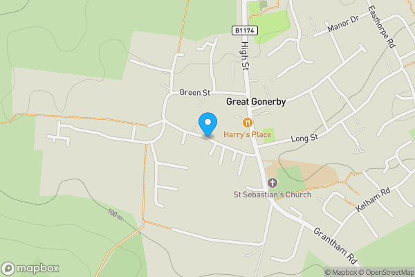 Map location for Mill Farm Barn, Pond Street, Great Gonerby, NG31 8LJ