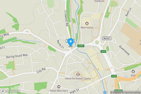 Map location for North Gate, Haverfordwest, SA61 2HN