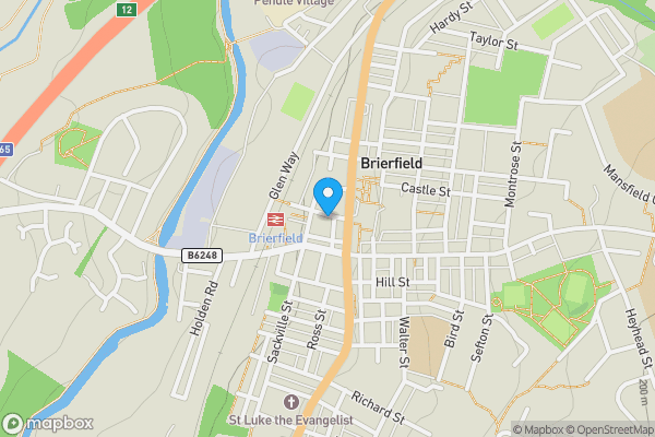Map location for 2 & 2a Bridge Street, Brierfield, Nelson, Lancashire BB9 5PE