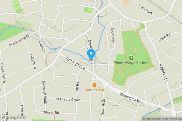 Map location for 47a Cannon Lane, Pinner, Greater London, HA5 1HN
