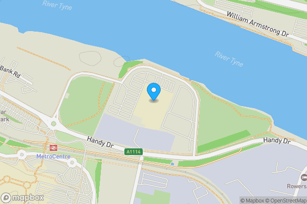 Map location for Land At Handy Drive Mandela Way, Gateshead, Tyne and Wear, NE11 9DH