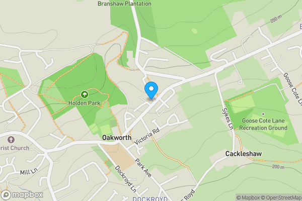 Map location for Apsley Terrace, Oakworth, Keighley, West Yorkshire, BD22 7HF