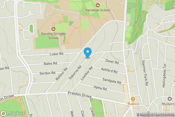 Map location for Osborne Road, BRIGHTON, East Sussex, BN1 6LU