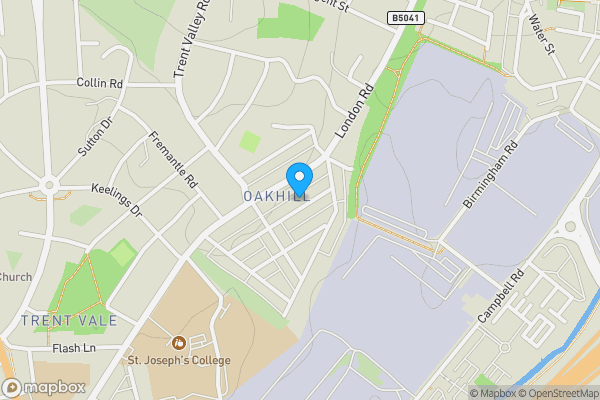 Map location for Trent, Staffordshire, ST4 5BW