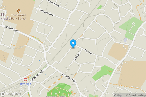 Map location for 48 Station Crescent, Rayleigh, Essex, SS6 8AU