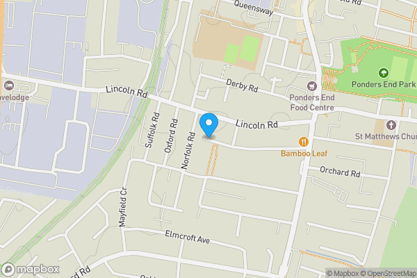 Map location for Former Garages at Clarence Road, Enfield, EN3 4BL