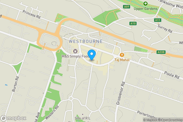 Map location for F2, 47, Seamoor Road, Bournemouth, BH4 9AE