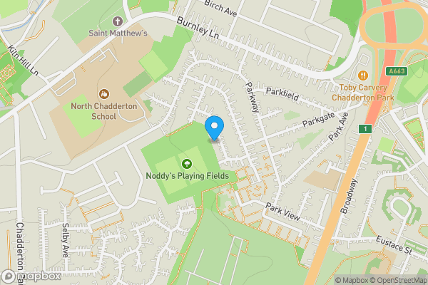 Map location for 18 Norwich Avenue, Chadderton, Oldham, Lancashire OL9 0BA