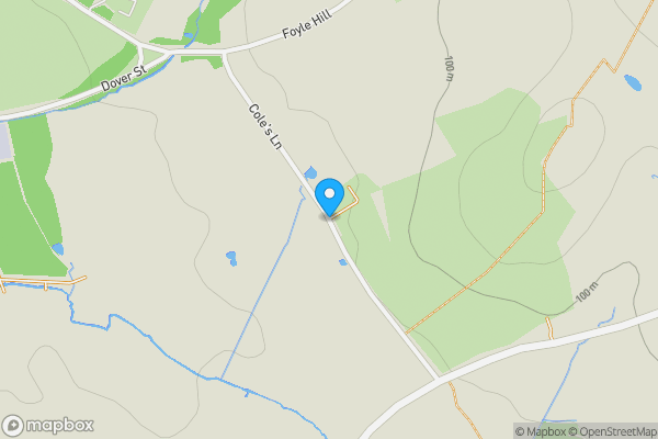 Map location for Cole's Lane Cherry Orchard, Shatesbury, Dorset, SP7