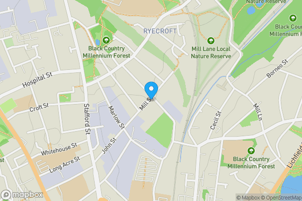 Map location for 70 North Street, Walsall, West Midlands WS2 8AU