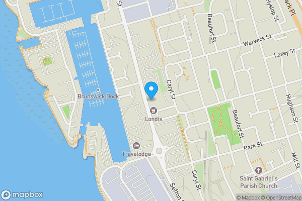 Map location for Apartment 35, 71 Sefton Street, Toxteth, Liverpool, Merseyside L8 6UD