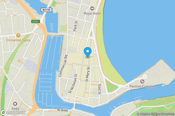 Map location for 94 St. Mary Street, Weymouth, Dorset, DT4 8NY