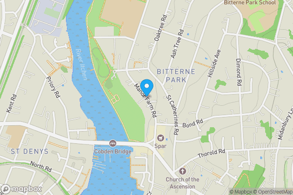 Map location for Manor Farm Road, Southampton, Hampshire, SO18 1NR