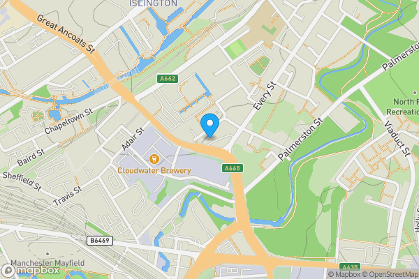 Map location for Flat 405, 1 Advent Way, Manchester, Greater Manchester M4 7LS