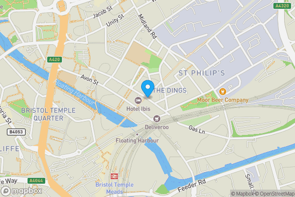 Map location for Anvil Street, Bristol, BS2 0QF