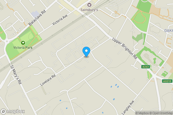 Map location for 9 Masefield Court, 16 Lovelace Road, Surbiton KT6 6NH