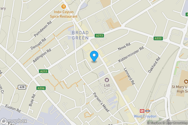 Map location for Flat 39 Zodiac Court, 165 London Road, Croydon, Surrey, CR0 2RJ