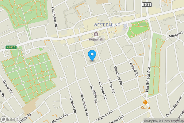 Map location for 26 Regina Road, Ealing, London W13 9EF