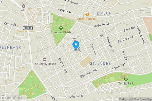 Map location for Garage on the west side, Seymour Mews, Plymouth, Devon PL4 8RX