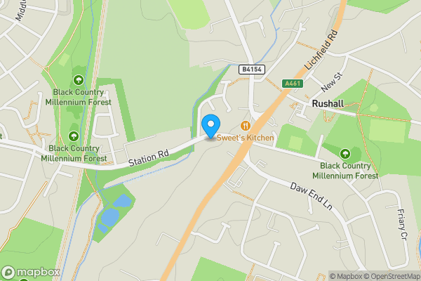 Map location for 17 Station Road, Rushall, Walsall, West Midlands WS4 1EP