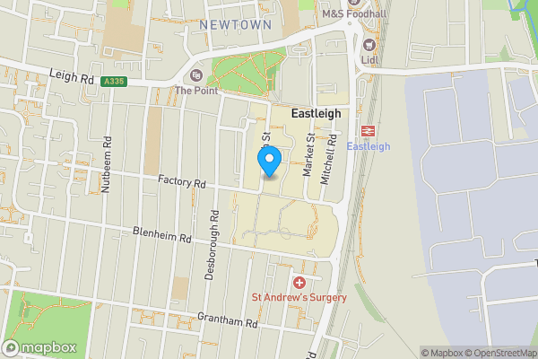 Map location for The Station 36-40 High Street Eastleigh Hampshire SO50 5LE