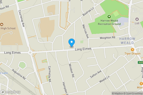 Map location for 129 Long Elmes, Harrow, Middlesex, HA3 5LB