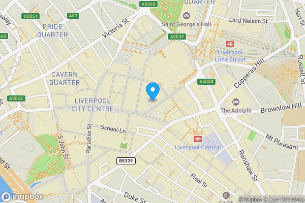 Map location for Apartment 19 4 Leigh Street, Liverpool, L1 1NT