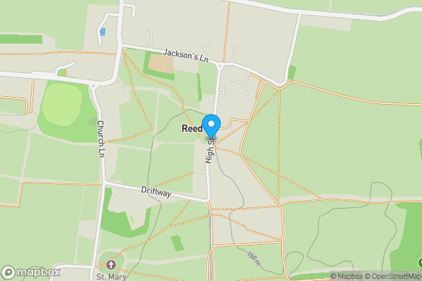 Map location for The Cabinet, High Street, Reed, Royston, Hertfordshire SG8 8AH