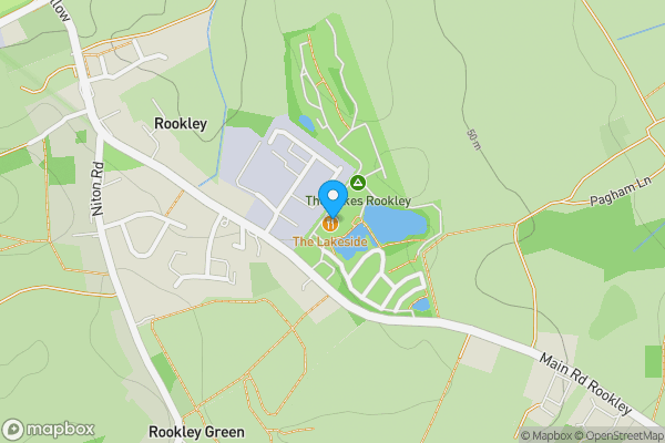 Map location for Rookley Country Park, Ventnor, PO38 3LU