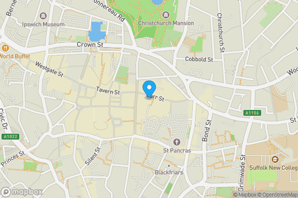 Map location for 20 Carr Street, Ipswich, Suffolk IP4 1EJ