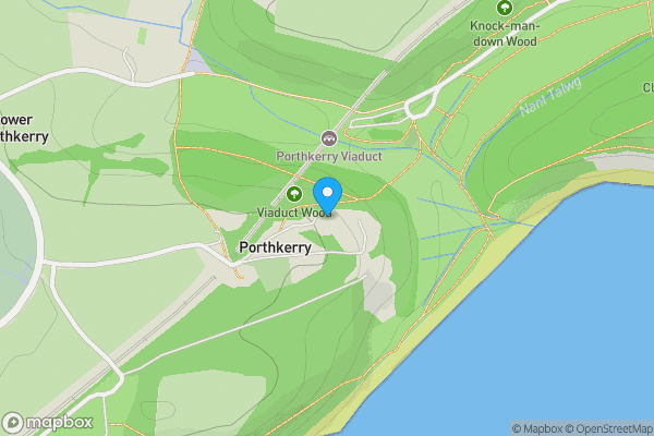 Map location for Porthkerry, Barry, CF62 3BZ