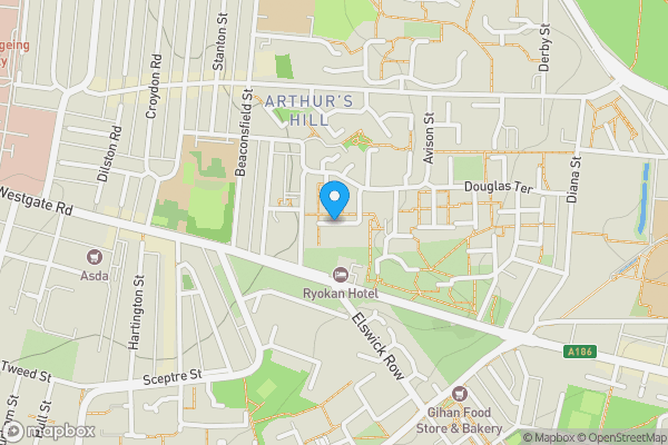 Map location for Worley Close, Newcastle Upon Tyne , NE4 6PW