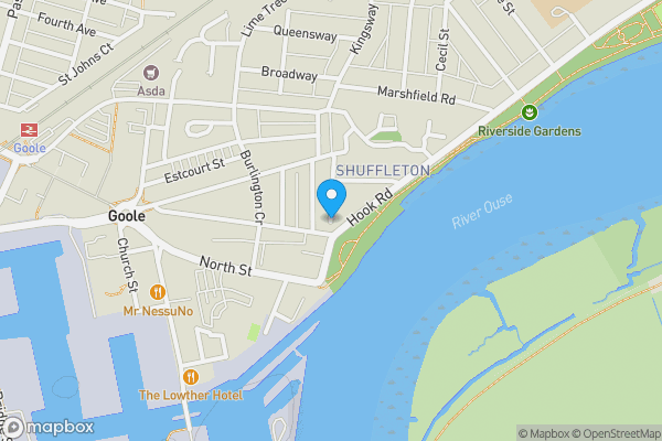 Map location for Spring Gardens, Goole, North Humberside, DN14 5JA