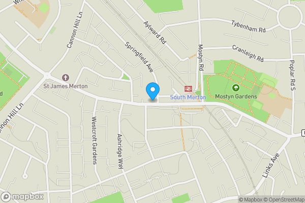 Map location for Garages, 45-55 Martin Way, Morden, Surrey, SM4 4AH