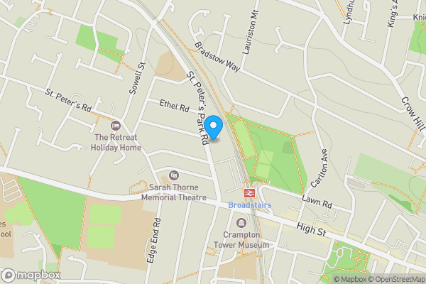 Map location for St. Peter's Park Road, Broadstairs, Kent, CT10 2BQ