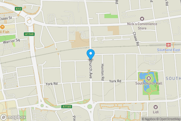 Map location for Kilworth Avenue, SOUTHEND-ON-SEA, Essex, SS1 2DS