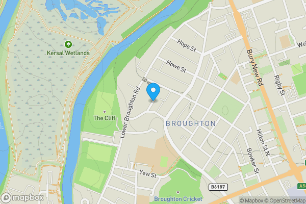 Map location for Priory Avenue, SALFORD, Lancashire, M7 2HA