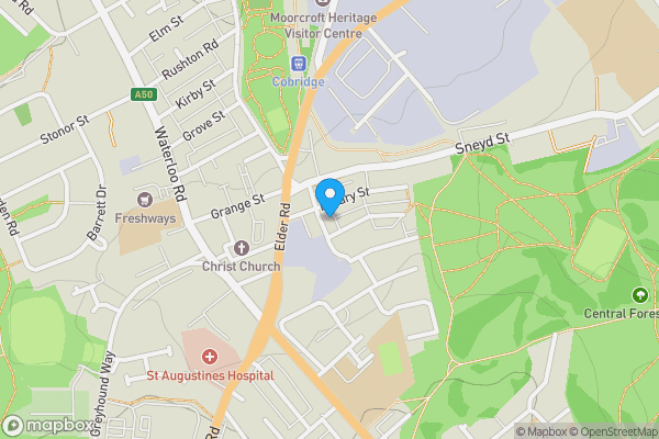 Map location for 21 Furnival Street, Stoke-On-Trent, Staffordshire ST6 2PD