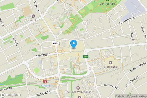 Map location for 19 Graham Street, Boots, Airdrie, ML6 6DD