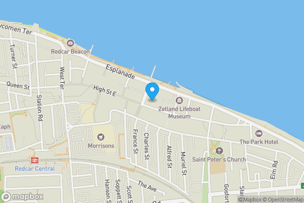 Map location for 79 - 85 High Street, Redcar, North Yorkshire TS10 3DE