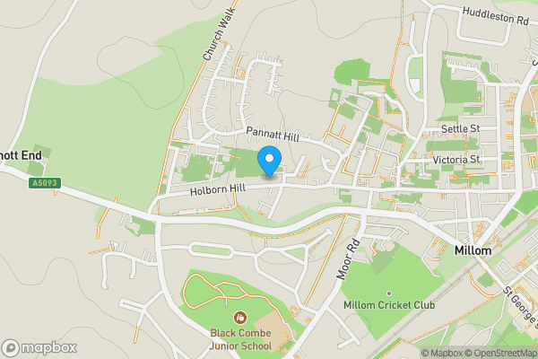 Map location for 126 Holborn Hill, Millom, Cumbria LA18 5BW