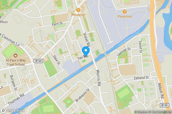 Map location for Caspian Wharf, 1 Yeo Street, London, E3