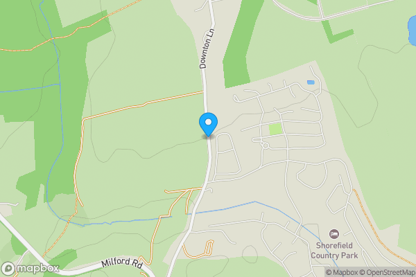 Map location for Downton Lane, Lymington, Hampshire, SO41 0LG