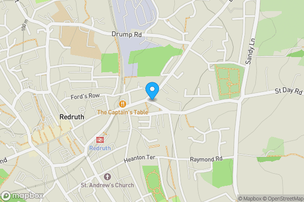 Map location for 1 St Day Road, Redruth, TR15 2EH